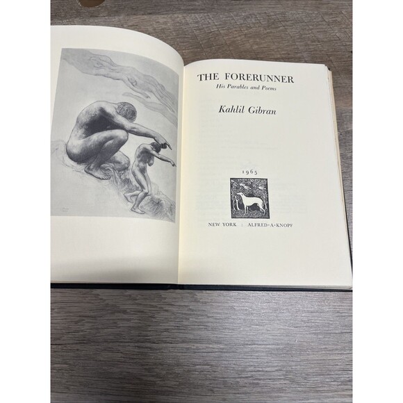 The Forerunner  His Parables and  Poems Kahlil Gibran 1965 14th Printing - Picture 2 of 8